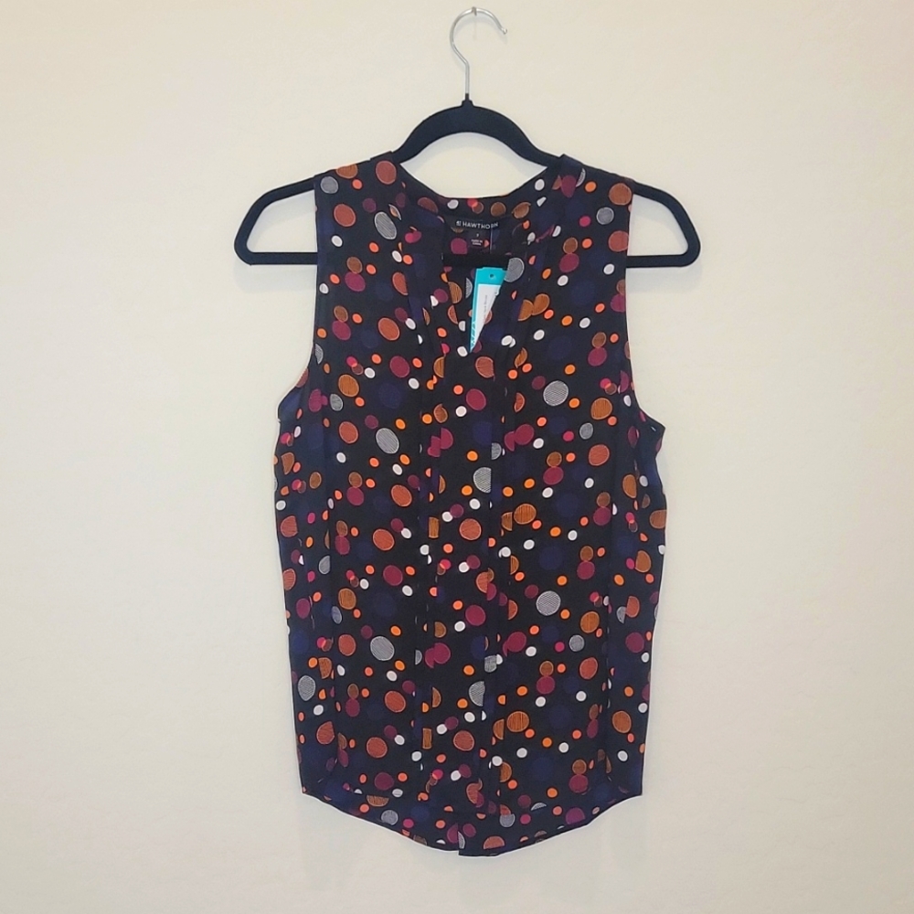 NWT 41 Hawthorn Sleeveless Blouse Size Small